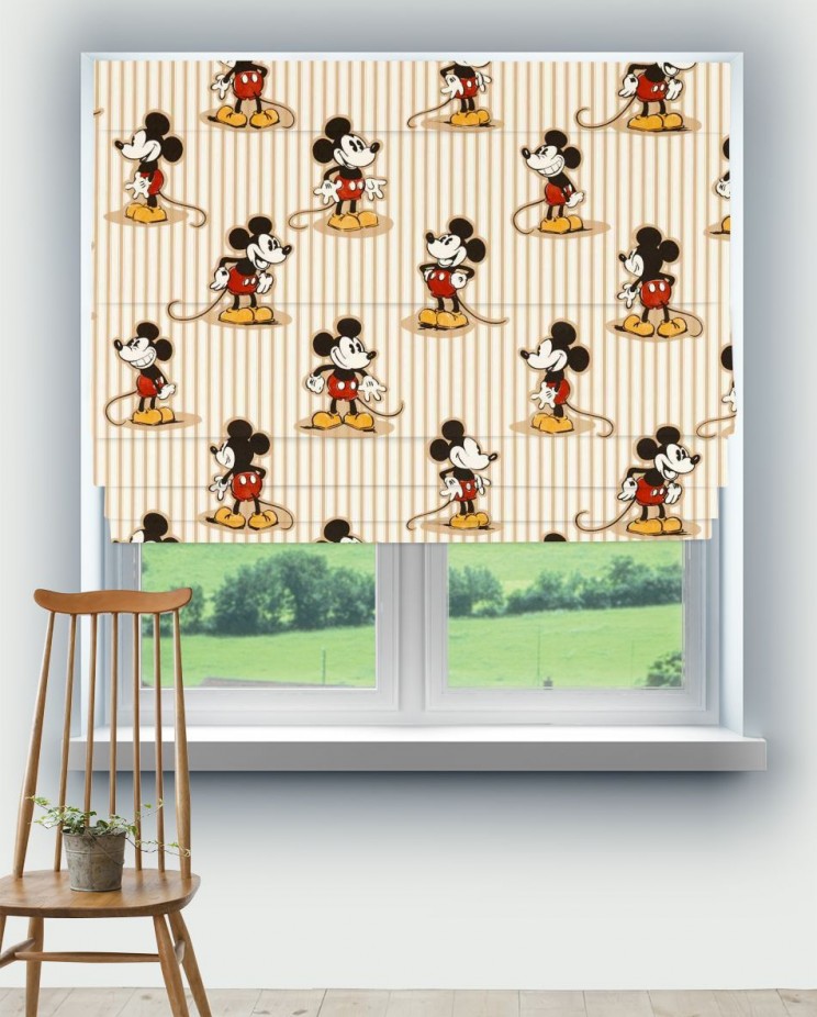 Roman Blinds Sanderson Mickey Stripe Fabric 227152