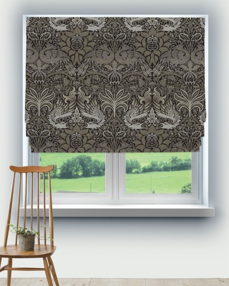 Roman Blinds Morris and Co Peacock & Dragon Fabric 230301