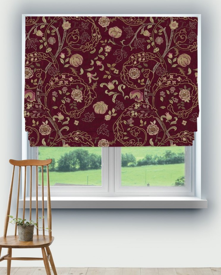 Roman Blinds Morris and Co Mary Isobel Embroideries Fabric 230338