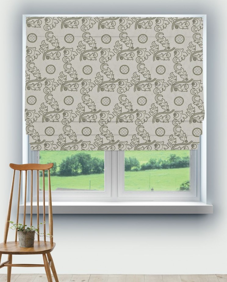 Roman Blinds Morris and Co Jane's Daisy Fabric 230344