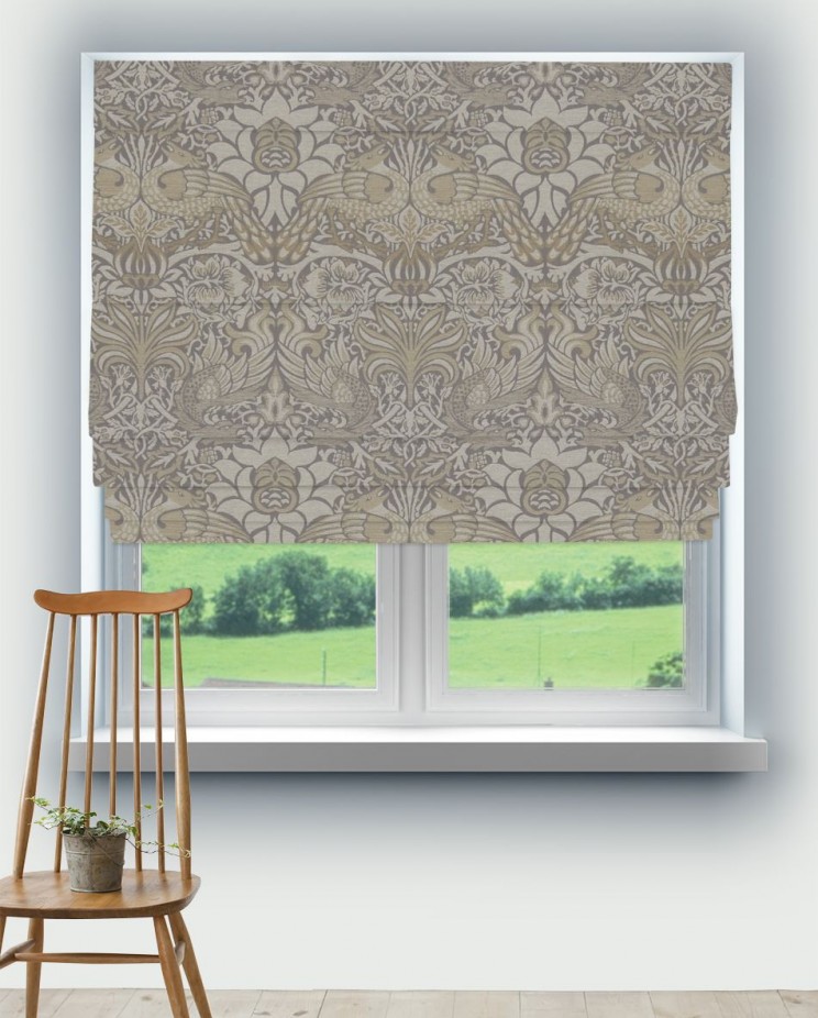 Roman Blinds Morris and Co Peacock & Dragon Fabric 230346
