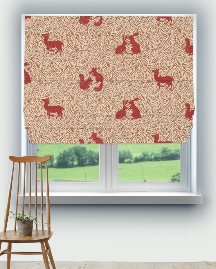 Roman Blinds Morris and Co Woodland Animal Fabric 234540
