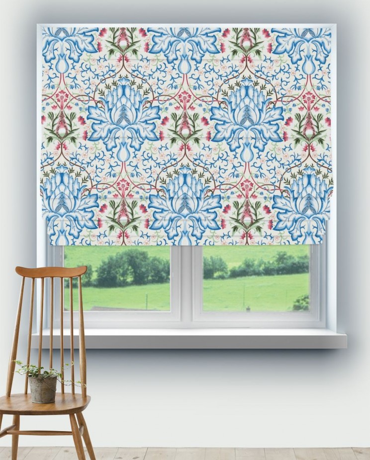 Roman Blinds Morris and Co Artichoke Embroidery Fabric 234545