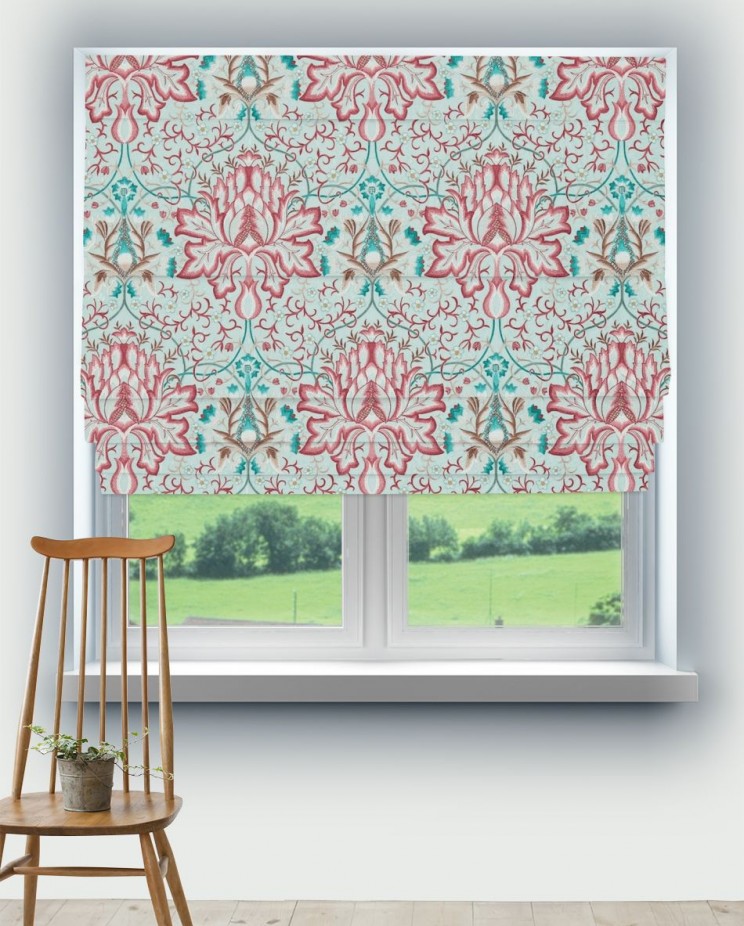 Roman Blinds Morris and Co Artichoke Embroidery Fabric 234546
