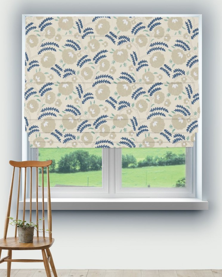 Roman Blinds Morris and Co Wightwick Embroidery Fabric 234548