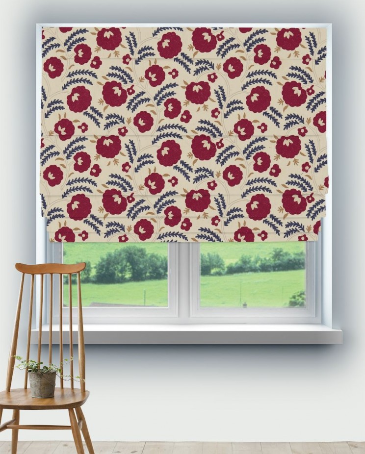 Roman Blinds Morris and Co Wightwick Embroidery Fabric 234551