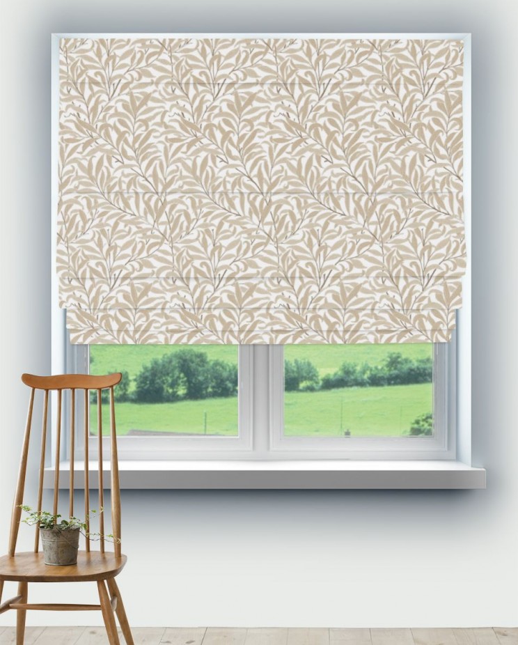Roman Blinds Morris and Co Pure Willow Bough Embroidery Fabric 236064
