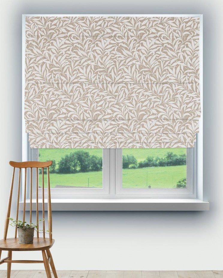Roman Blinds Morris and Co Pure Willow Bough Embroidery Fabric 236066