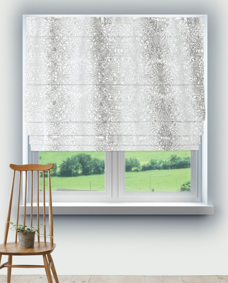 Roman Blinds Morris and Co Pure Ceiling Embroidery Fabric 236070