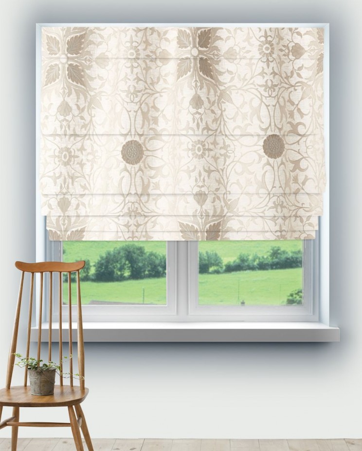 Roman Blinds Morris and Co Pure Net Ceiling Applique Fabric 236074