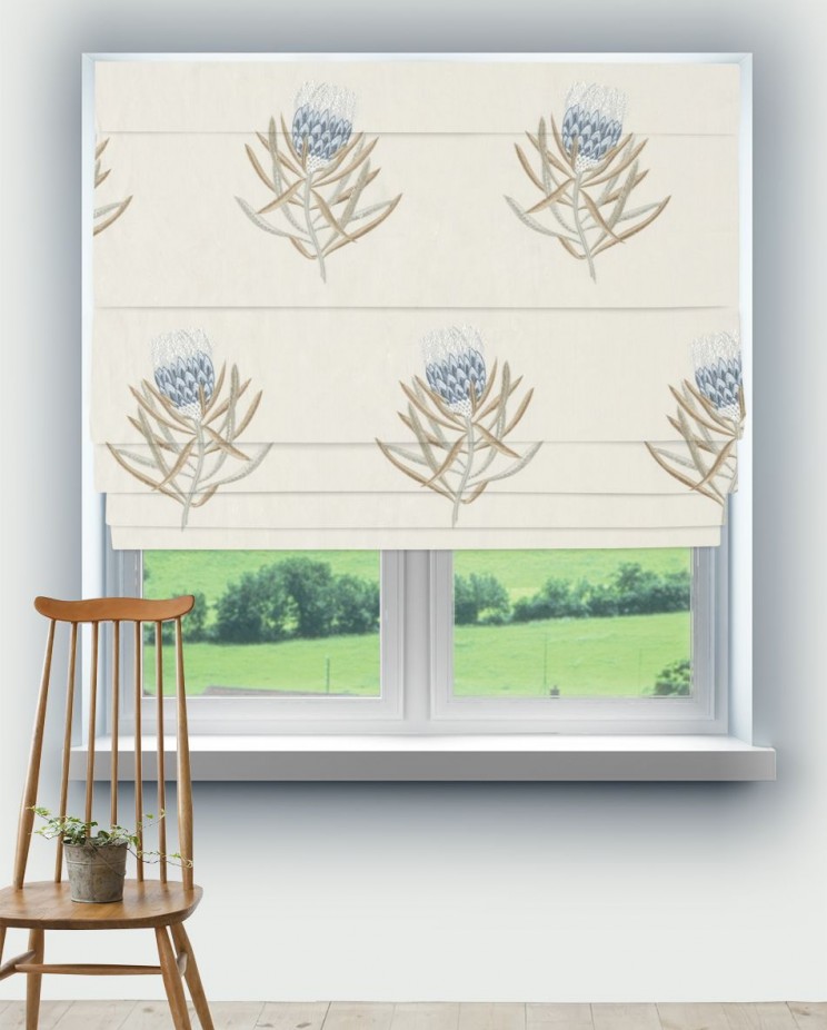 Roman Blinds Sanderson Protea Flower Fabric 236353