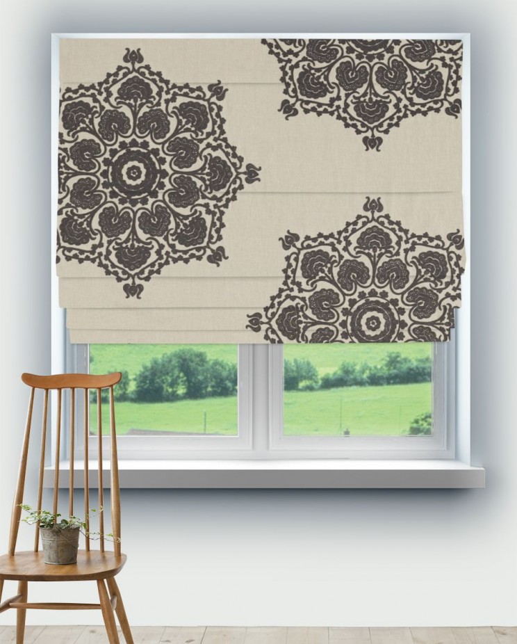 Roman Blinds Morris and Co Indian Loop Fabric 236522