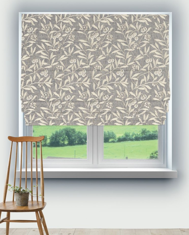 Roman Blinds Morris and Co Pure Arbutus Embroidery Fabric 236618