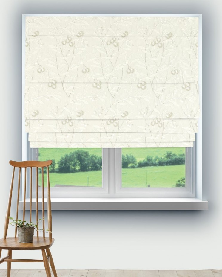 Roman Blinds Morris and Co Pure Arbutus Embroidery Fabric 236620