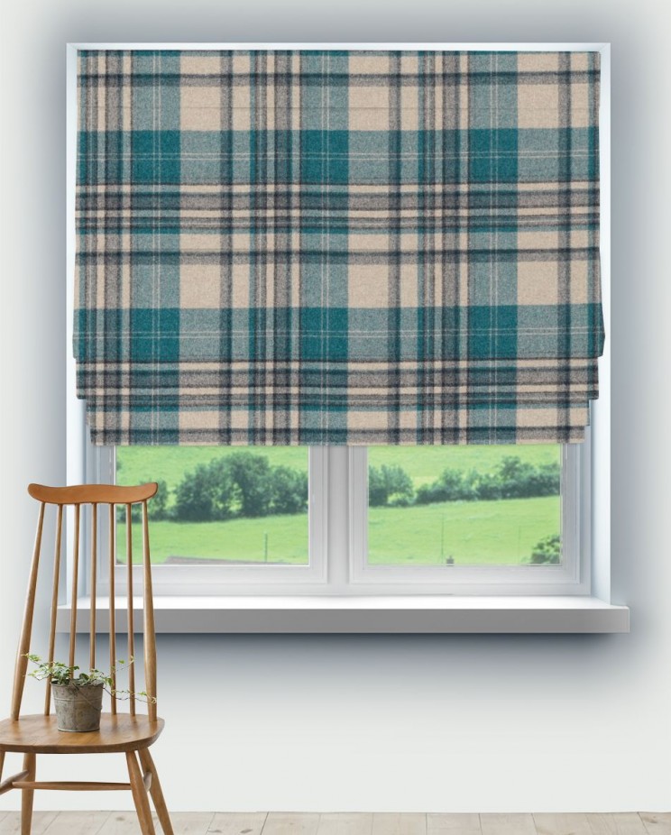 Roman Blinds Sanderson Bryndle Check Fabric 236735