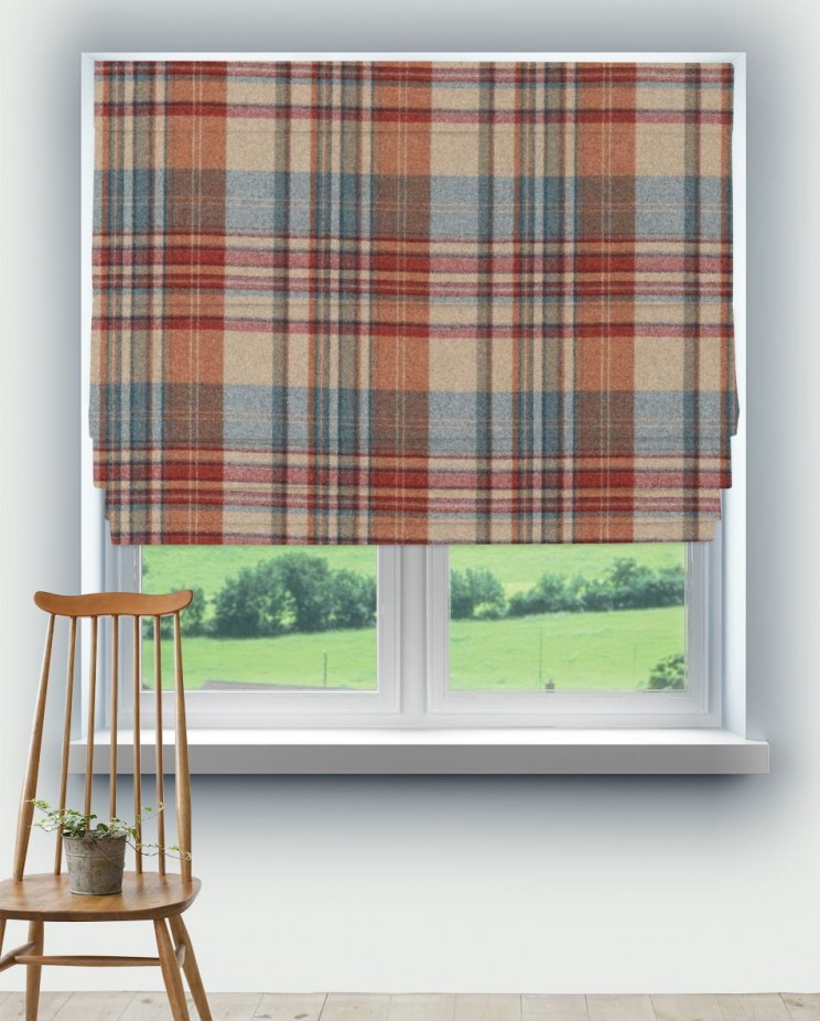 Roman Blinds Sanderson Bryndle Check Fabric 236738