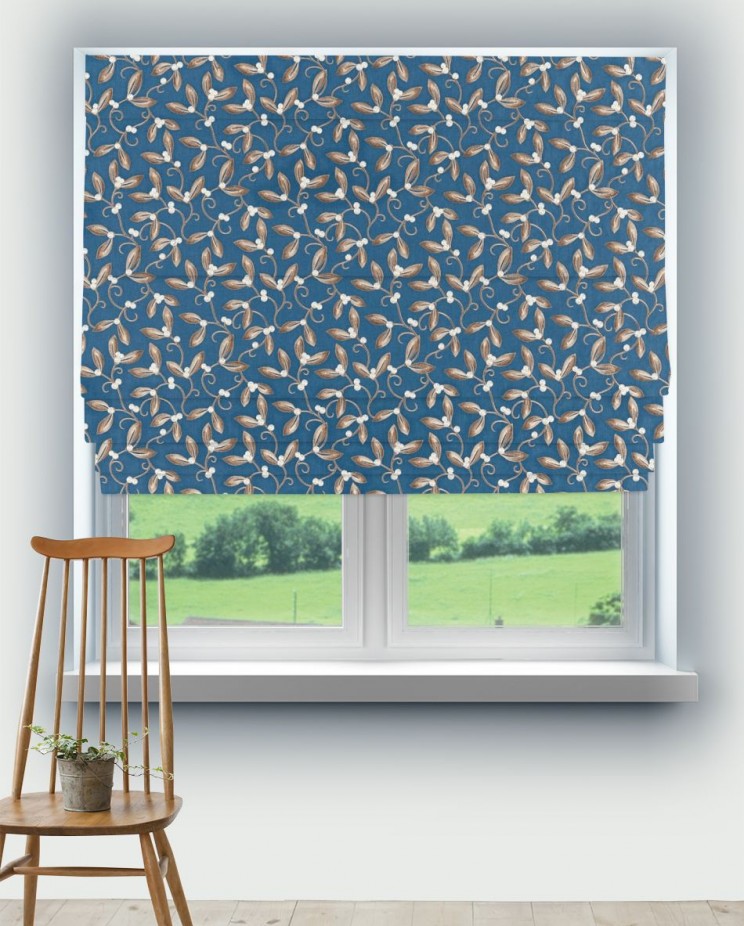 Roman Blinds Morris and Co Mistletoe Embroidery Fabric 236818