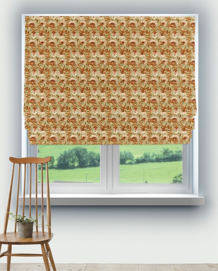 Roman Blinds Morris and Co Wardle Embroidery Fabric 236819