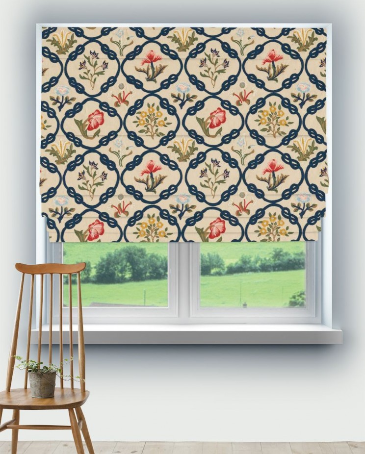 Roman Blinds Morris and Co May’s Coverlet Fabric 237308