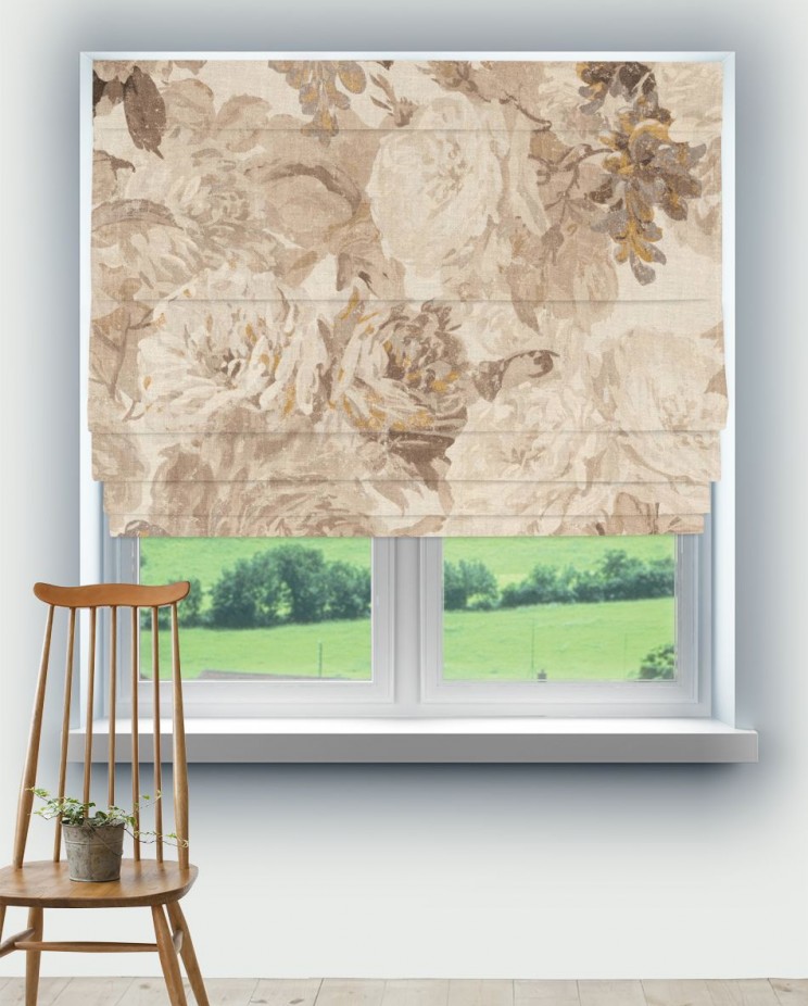 Roman Blinds Zoffany Rose Absolute Linen Fabric 322651