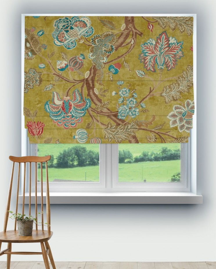 Roman Blinds Zoffany Indienne Print Fabric Fabric 322700