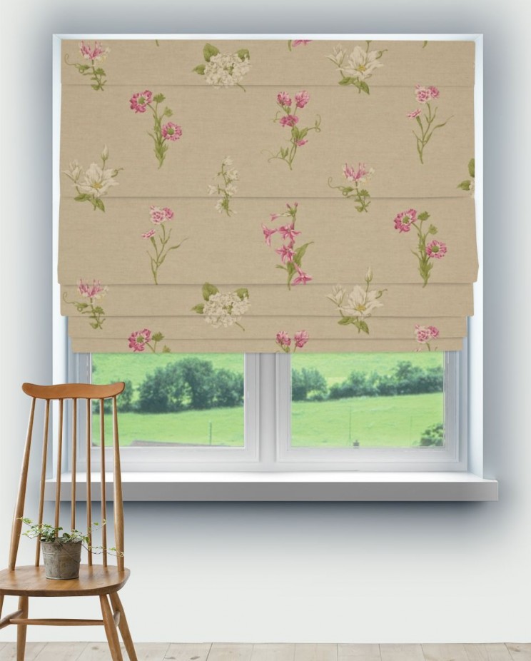 Roman Blinds Sanderson Country Flowers Fabric DPEMCO204