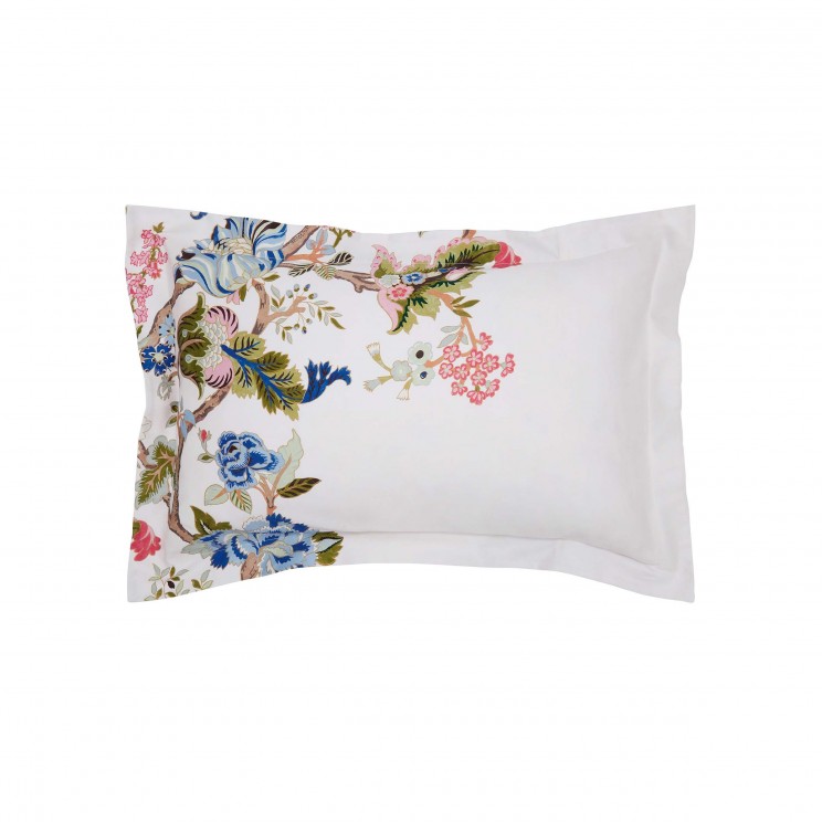 Fusang Tree Oxford Pillowcase in Peacock Blue Bedding by Sanderson