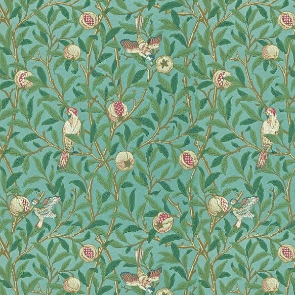 Morris and Co Bird & Pomegranate Wallpaper