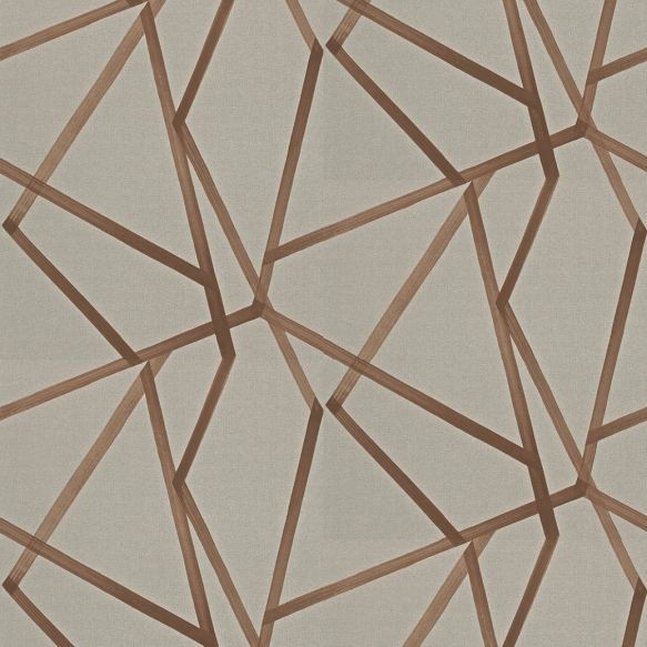 Harlequin Sumi Hessian/Copper Wallpaper