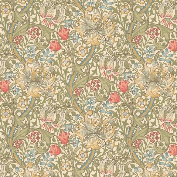 Morris and Co Golden Lily Wallpaper