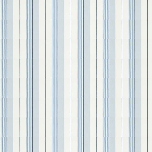 Aiden Stripe Wallpaper - Blue/ Navy/ White - By Ralph Lauren - PRL020/07