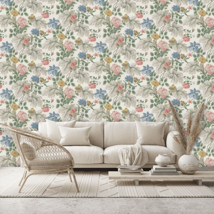 Carnation Garden Wallpaper - Multi-coloured - By Boråstapeter - 7235