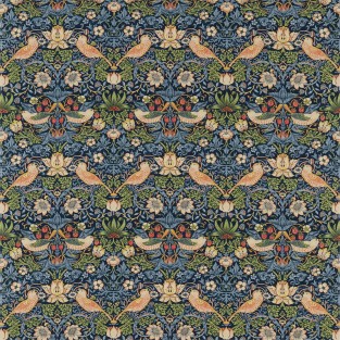 Morris and Co Strawberry Thief Fabric