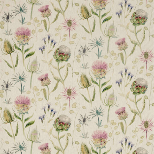 Sanderson Thistle Garden Linen Fabric