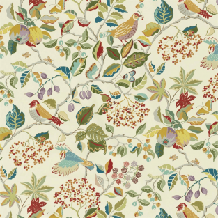 Sanderson Birds & Berries Fabric Fabric