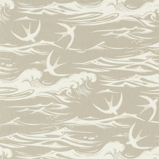Sanderson Swallows at Sea Fabric Fabric
