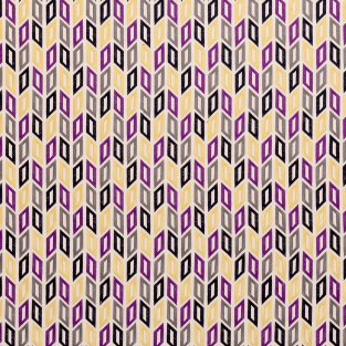 Clarke and Clarke Tambour Violet Fabric