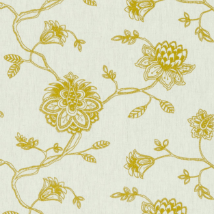 Clarke and Clarke Whitewell Citrus Fabric