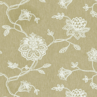 Clarke and Clarke Whitewell Sage Fabric