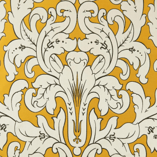 Clarke and Clarke Chateau Gold Fabric