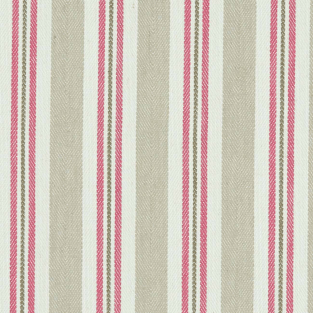 Clarke and Clarke Alderton Raspberry/Linen Fabric
