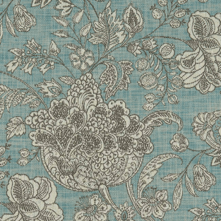 Clarke and Clarke Woodsford Teal Fabric