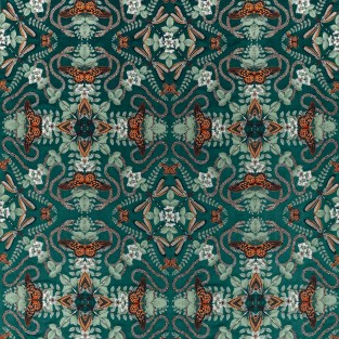 Clarke and Clarke Emerald Forest Fabric