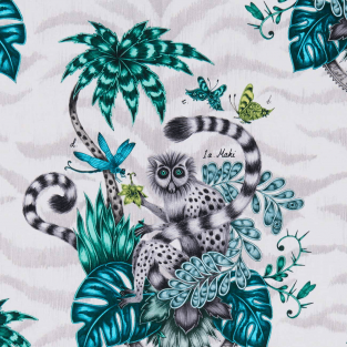 Clarke and Clarke Lemur Jungle Fabric