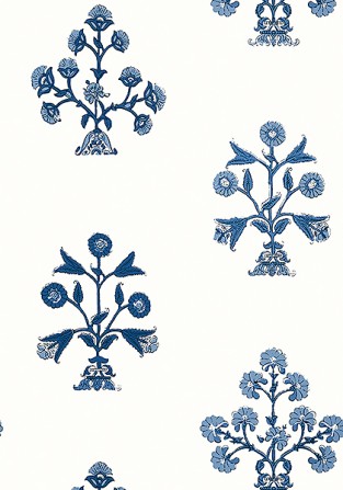 Thibaut Indian Flower Wallpaper