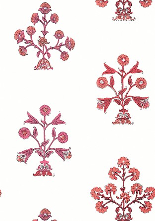Thibaut Indian Flower Wallpaper