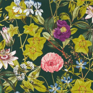 Clarke and Clarke Passiflora Wallpaper