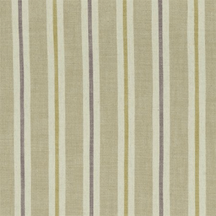Clarke and Clarke Sackville Stripe Heather/Linen Fabric