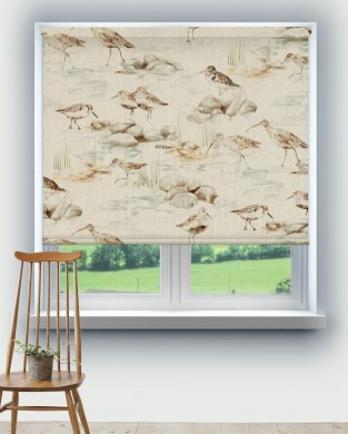 Sanderson Estuary Birds Linen Fabric