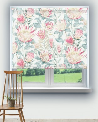 Sanderson King Protea Orchid/Grey Fabric